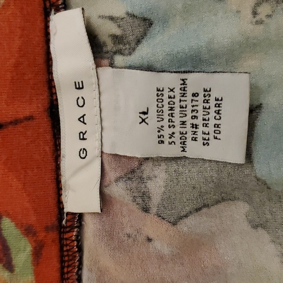 Full and flowy floral maxi skirt XL - Picture 4 of 4